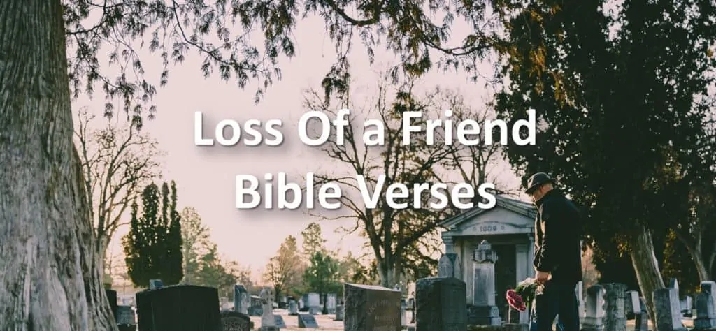 Loss of friend Bible Verses