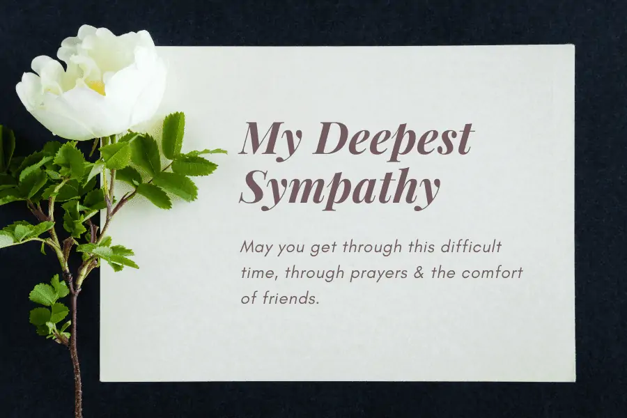 Condolence Messages - My Deepest Sympathy