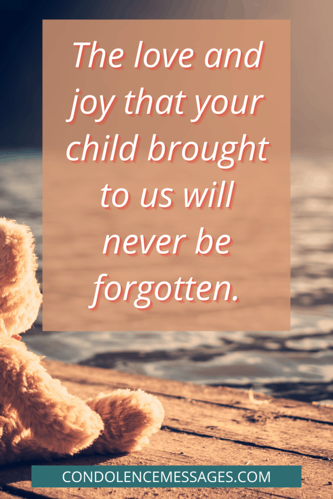 Child Sympathy Message