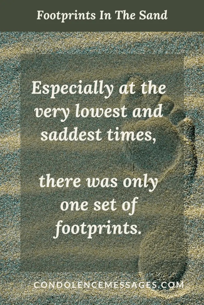 Footprints In The Sand - One Set Of Footprints