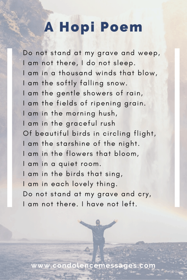 Do Not Stand at My Grave and Weep (Poem, Author, PDF, Video)