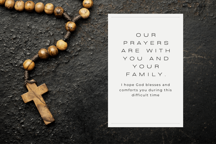 Our Prayers are with You - Religious Sympathy Image