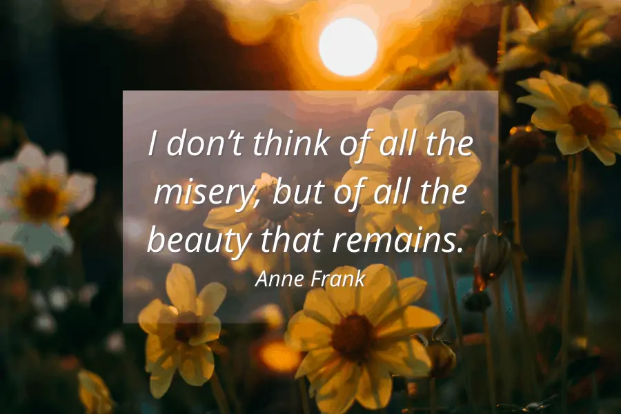 Grief Saying about beauty