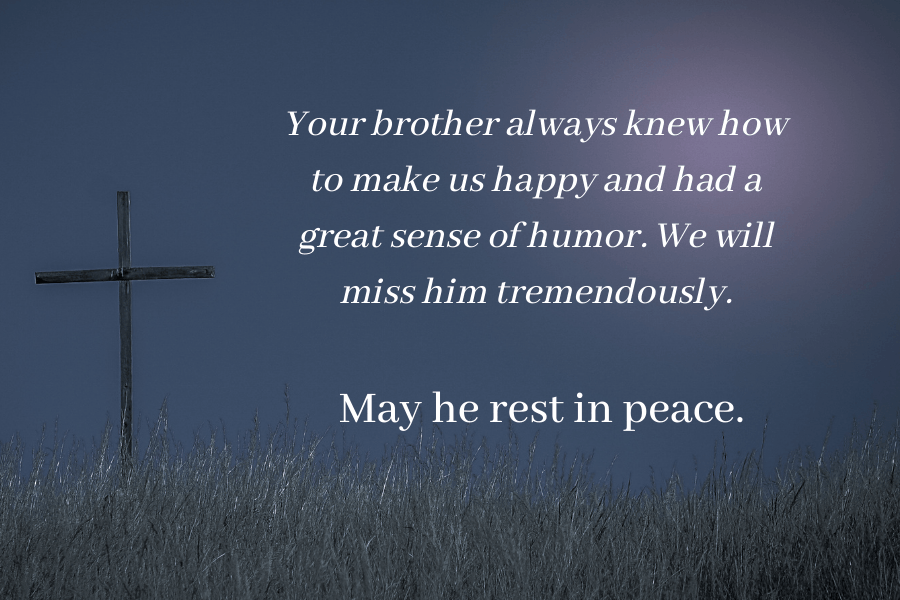 71 Sympathy Messages For Loss Of Brother [with Images]