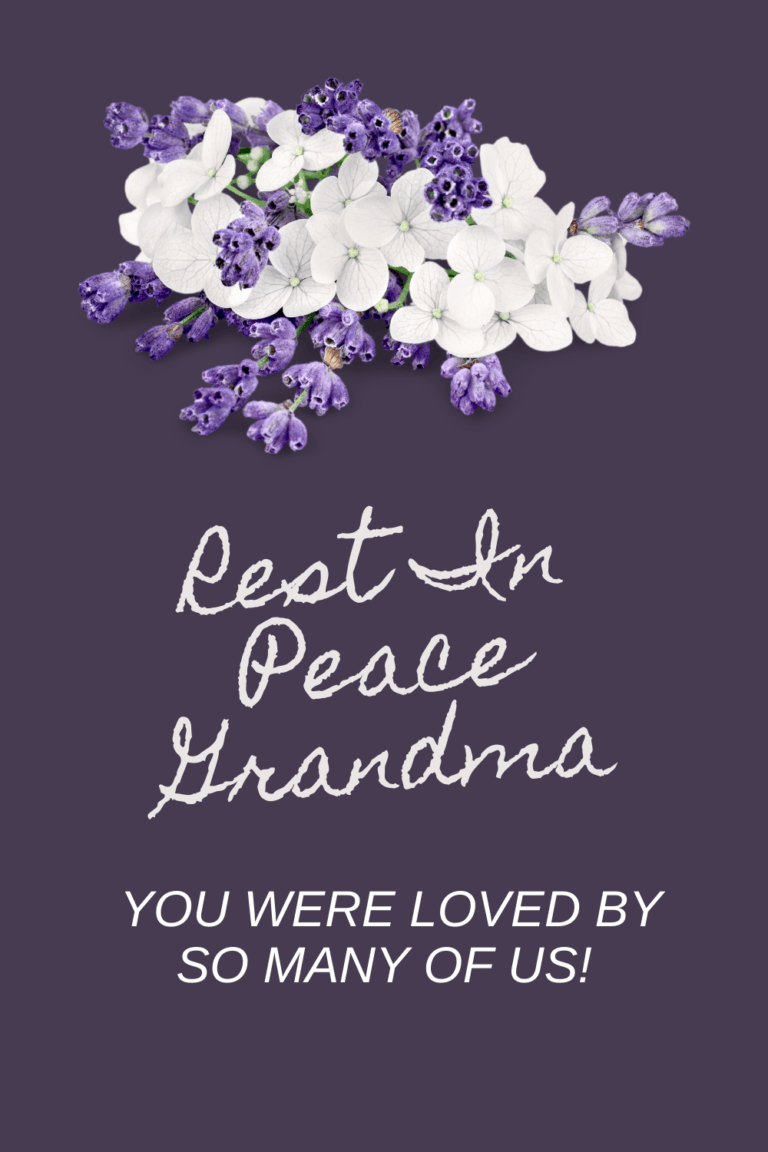 Sympathy Messages for Loss of Grandmother In Loving Memory