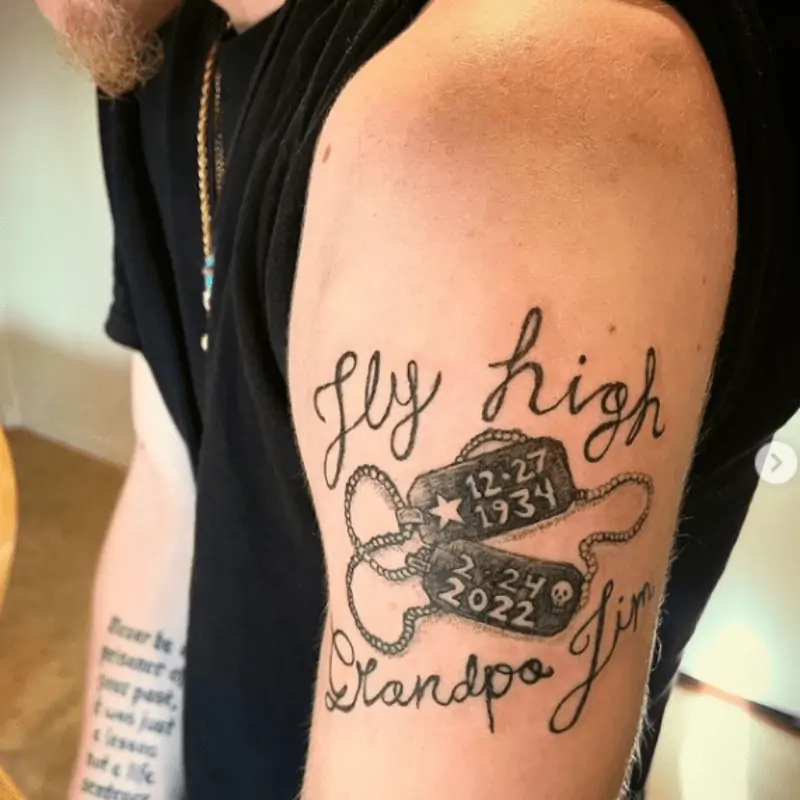 In Loving Memory Quotes - For Tattoo - "Fly High Grandpa"
