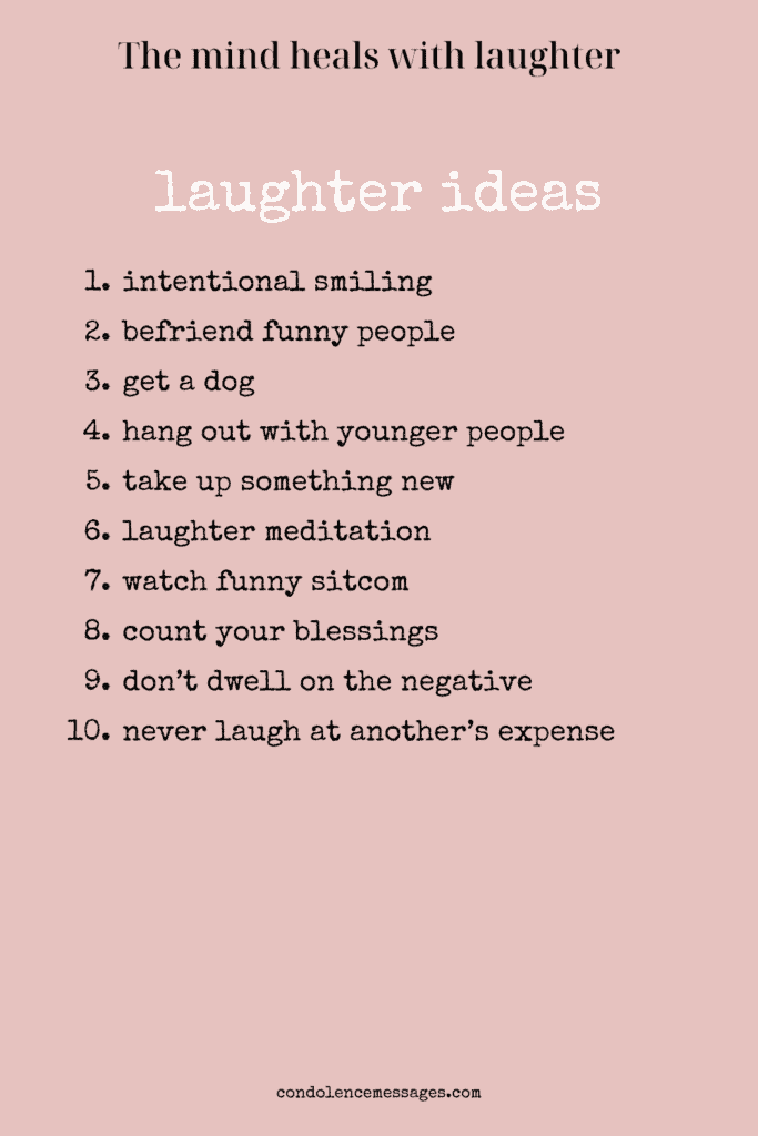 Laughter Ideas to heal the body