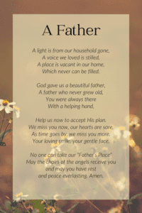 21+ Funeral Poems For Dad - In Loving Memory