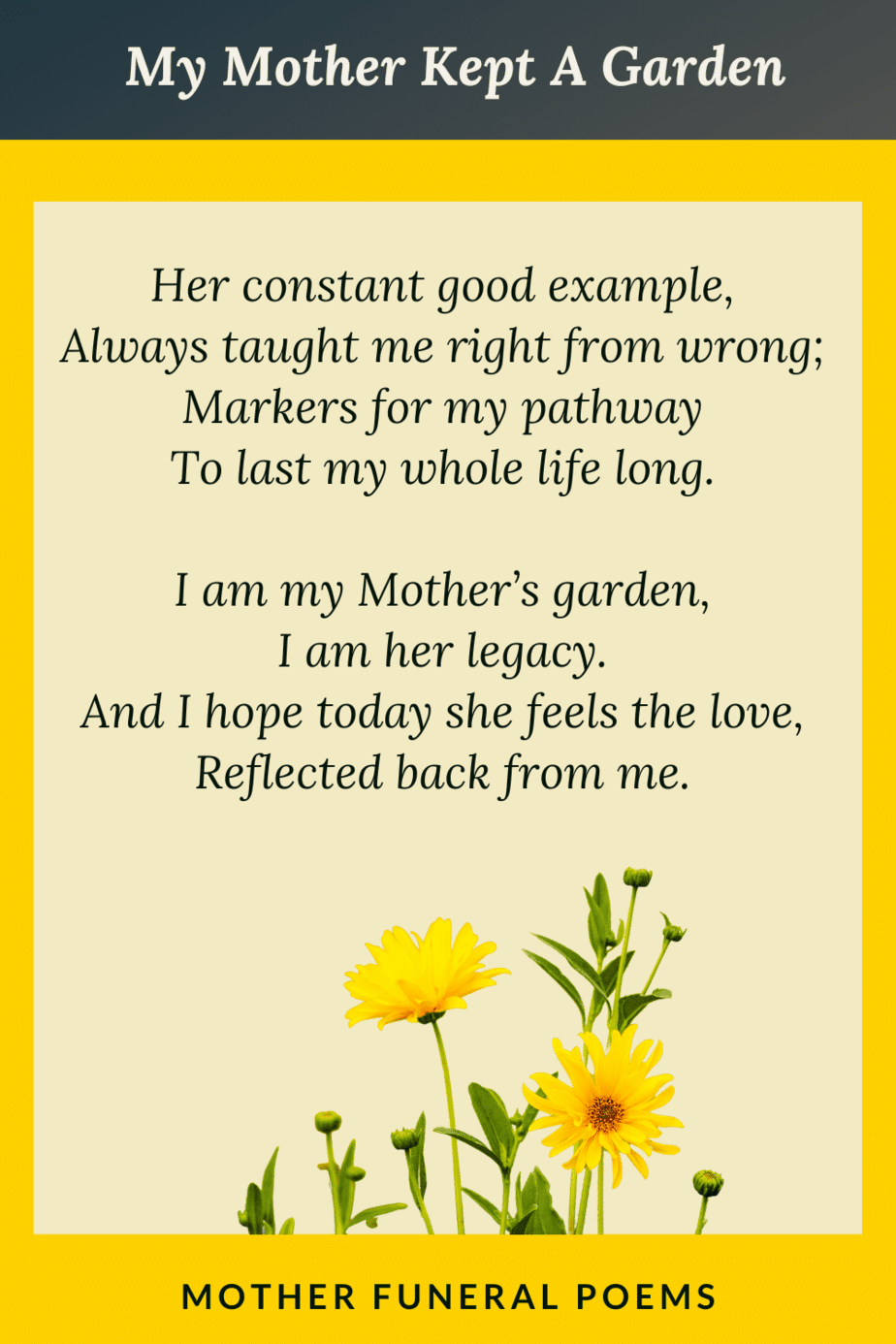 24 Funeral Poems For Mom The Art Of Condolence