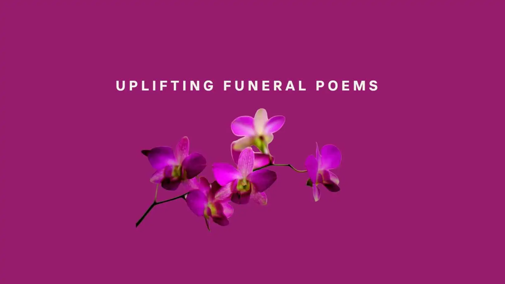 Uplifting Funeral Poems