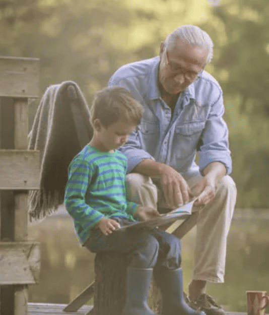 Picture of Grandfather with grandson